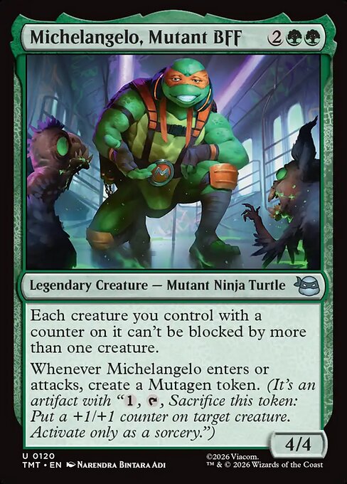 Michelangelo, Mutant BFF - Magic: The Gathering TMT #120