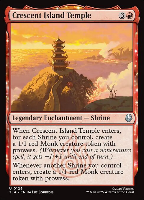 Crescent Island Temple - Magic: The Gathering TLA #129