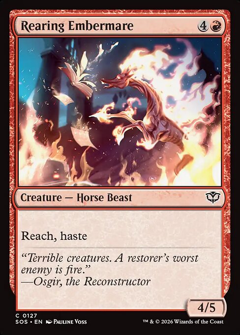 Rearing Embermare - Magic: The Gathering SOS #127