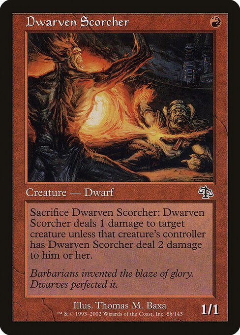 Dwarven Scorcher - Magic: The Gathering JUD #86