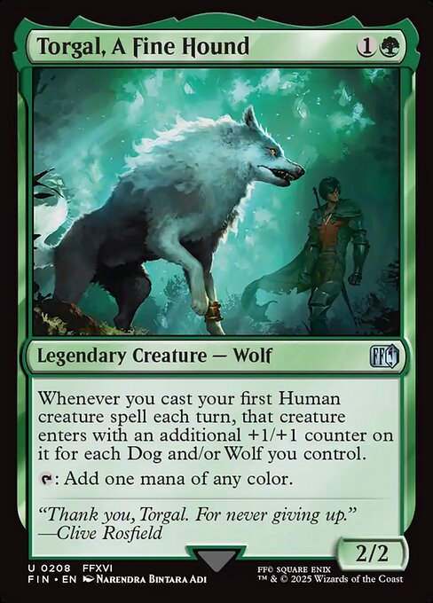 Torgal, A Fine Hound - Magic: The Gathering FIN #208