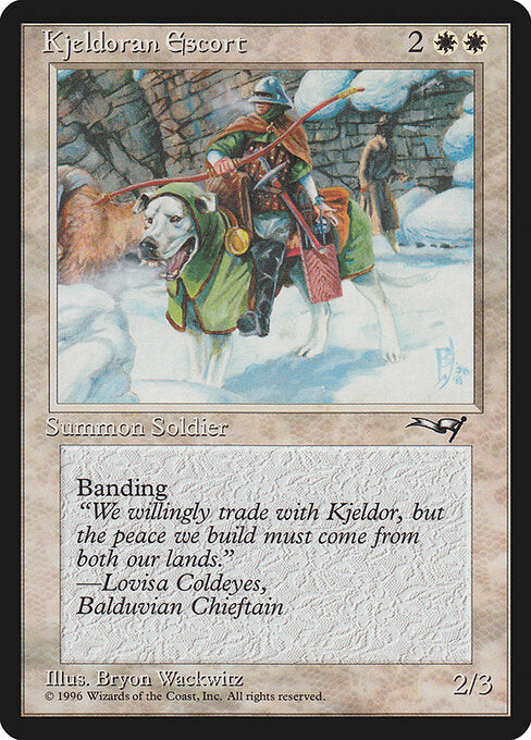 Kjeldoran Escort - Magic: The Gathering ALL #7a