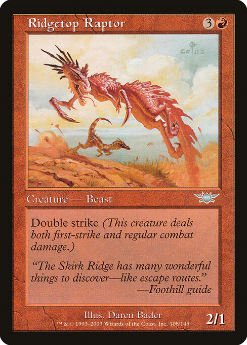 Ridgetop Raptor - Magic: The Gathering LGN #108