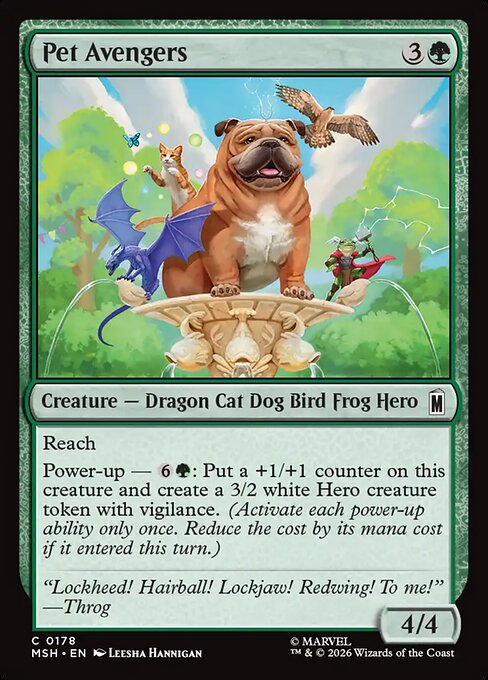 Pet Avengers - Magic: The Gathering MSH #178