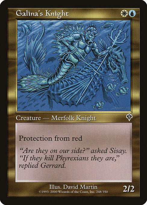 Galina's Knight - Magic: The Gathering INV #248