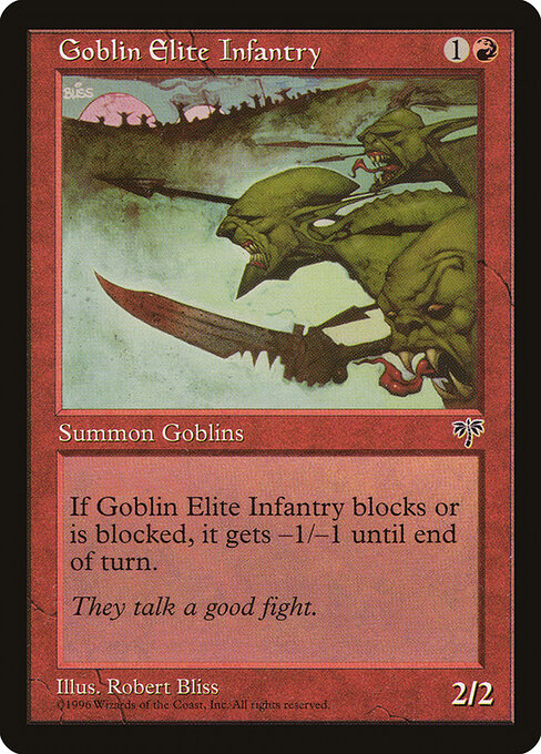 Goblin Elite Infantry - Magic: The Gathering MIR #177