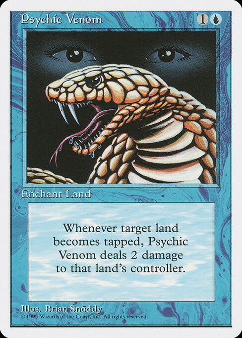 Psychic Venom - Magic: The Gathering 4ED #96