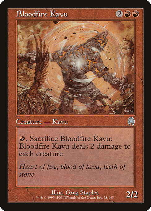 Bloodfire Kavu - Magic: The Gathering APC #58