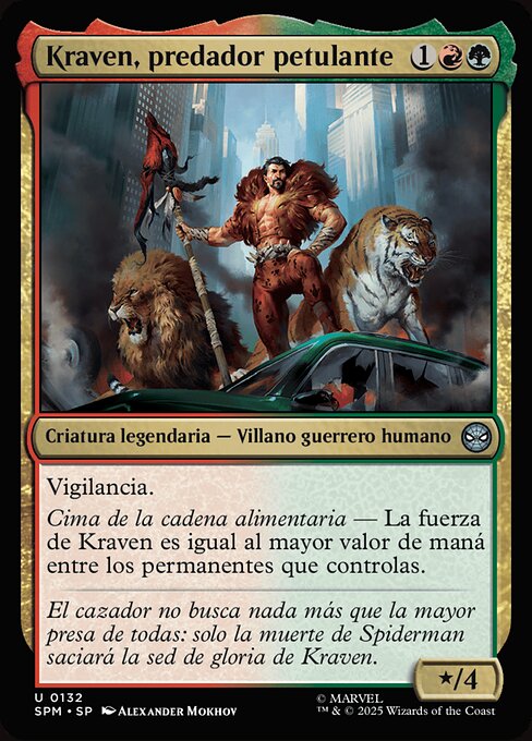Kraven, Proud Predator · SPM #132 · ES