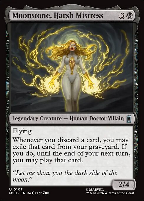 Moonstone, Harsh Mistress - Magic: The Gathering MSH #107