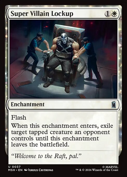 Super Villain Lockup - Magic: The Gathering MSH #37
