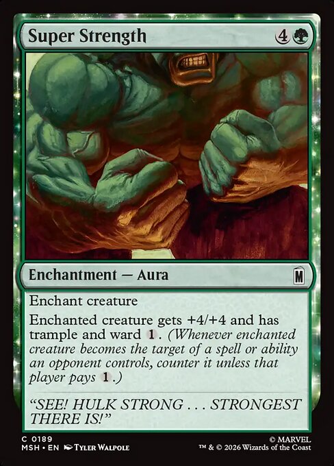 Super Strength - Magic: The Gathering MSH #189