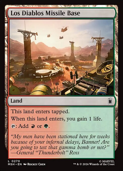 Los Diablos Missile Base - Magic: The Gathering MSH #270