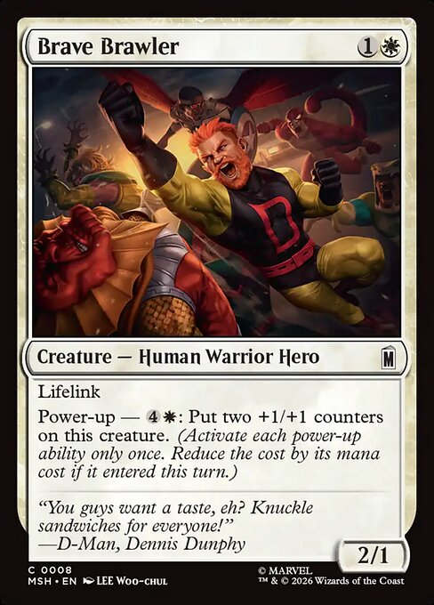 Brave Brawler - Magic: The Gathering MSH #8