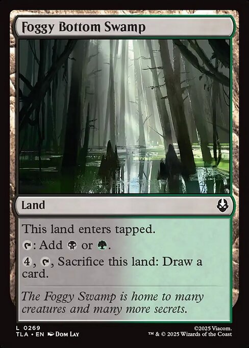 Foggy Bottom Swamp - Magic: The Gathering TLA #269