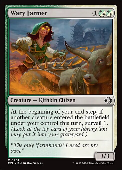 Wary Farmer - Magic: The Gathering ECL #251