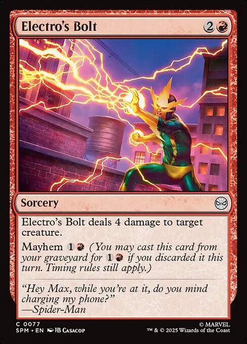Electro's Bolt - Magic: The Gathering SPM #77