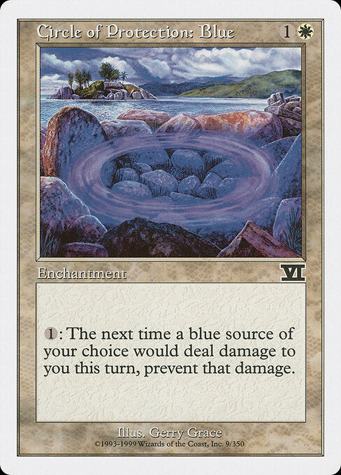 Circle of Protection: Blue - Magic: The Gathering 6ED #9