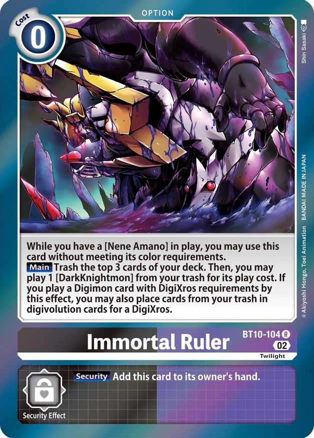 Immortal Ruler - BT10-104