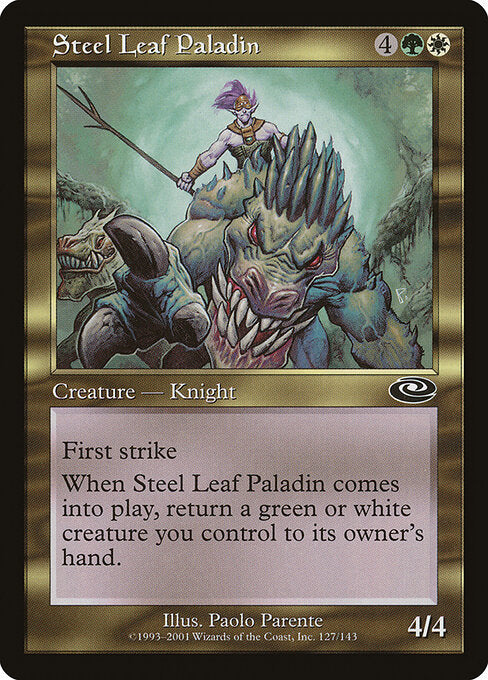 Steel Leaf Paladin - Magic: The Gathering PLS #127