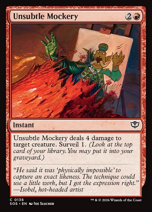 Unsubtle Mockery - Magic: The Gathering SOS #136