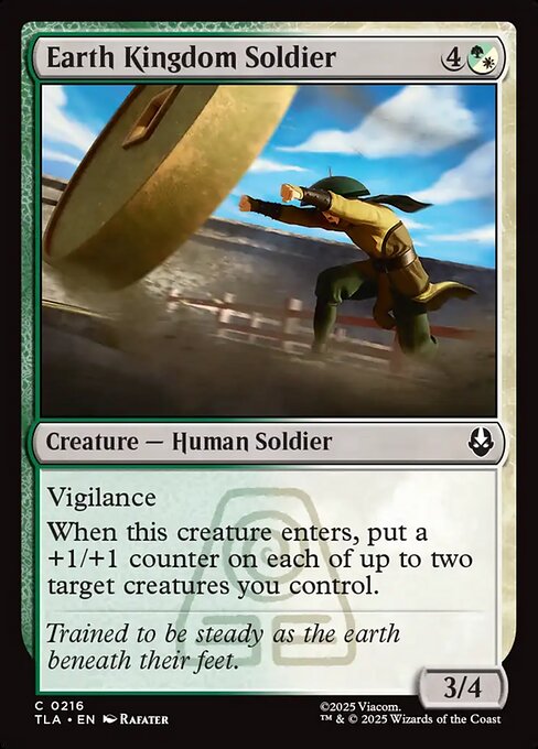 Earth Kingdom Soldier - Magic: The Gathering TLA #216