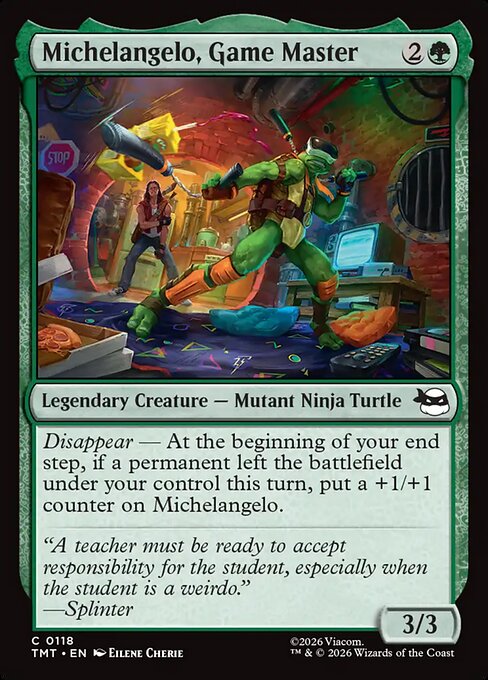 Michelangelo, Game Master - Magic: The Gathering TMT #118