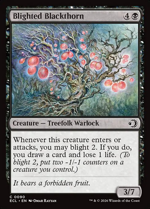 Blighted Blackthorn - Magic: The Gathering ECL #90