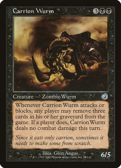 Carrion Wurm - Magic: The Gathering TOR #55