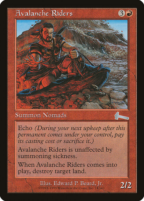 Avalanche Riders - Magic: The Gathering ULG #74