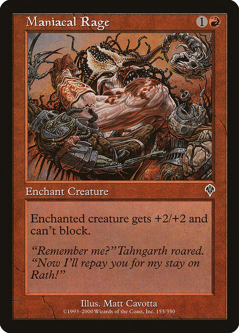 Maniacal Rage - Magic: The Gathering INV #155
