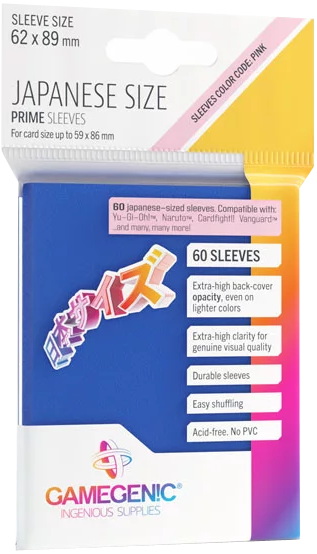 Gamegenic - Prime Sleeves - Japanese Size 60ct