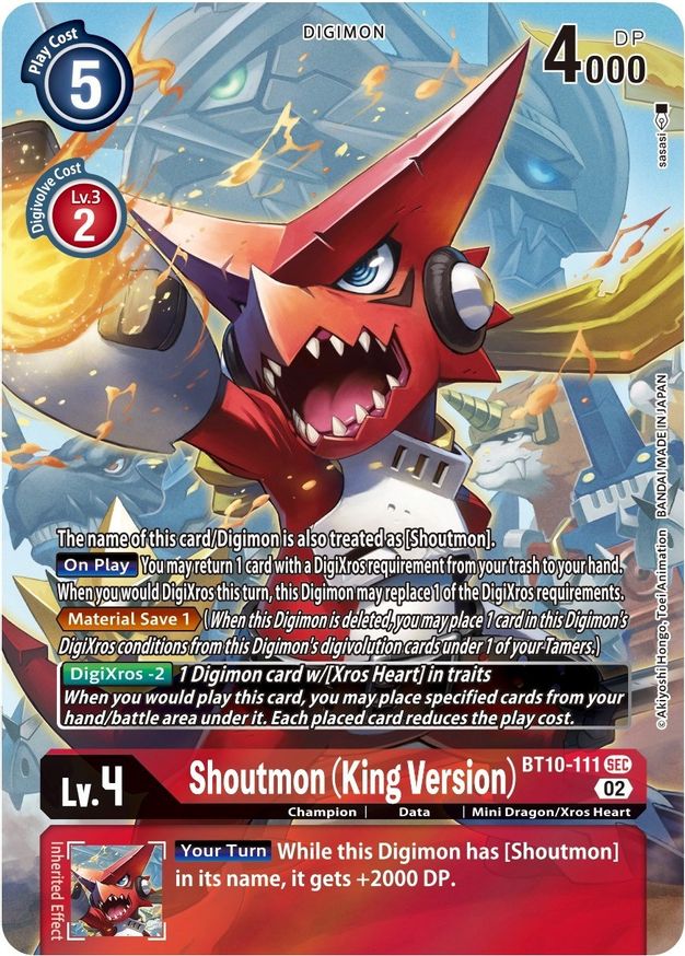 Shoutmon (King Version) (Alternate Art) - BT10-111