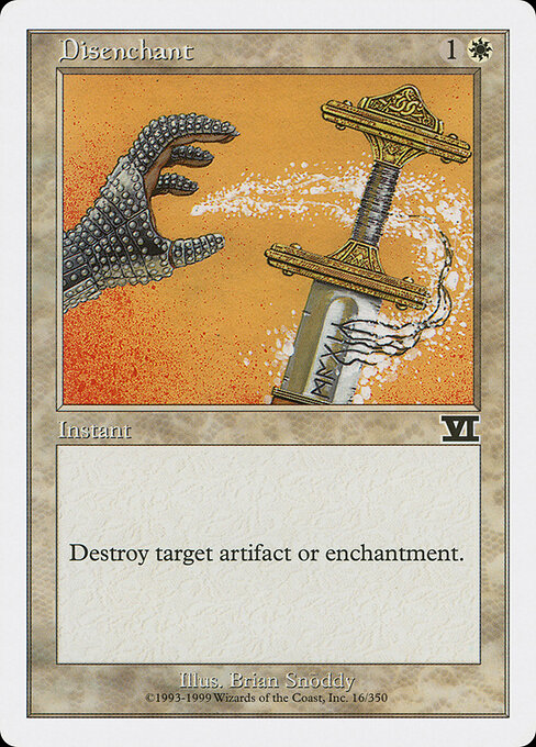 Disenchant - Magic: The Gathering 6ED #16