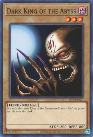 Dark King of the Abyss - LOB-EN020