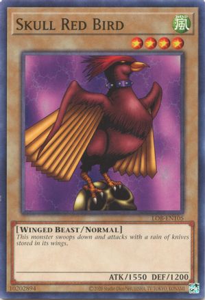 Skull Red Bird - LOB-EN105