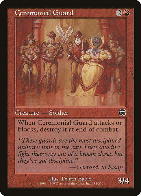 Ceremonial Guard - Magic: The Gathering MMQ #182