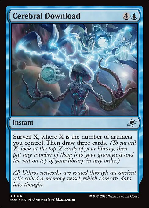 Cerebral Download - Magic: The Gathering EOE #48