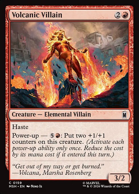 Volcanic Villain - Magic: The Gathering MSH #159