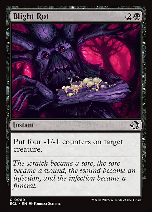 Blight Rot - Magic: The Gathering ECL #89