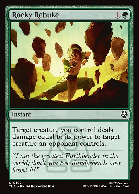 Rocky Rebuke - Magic: The Gathering TLA #193