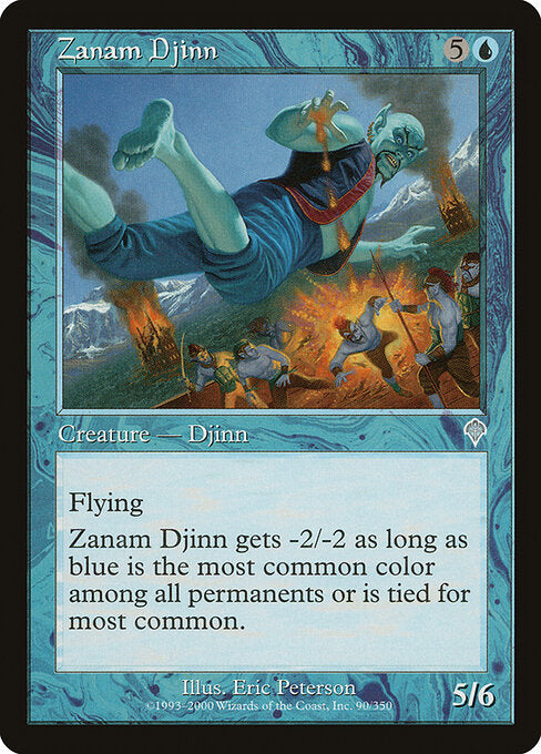 Zanam Djinn - Magic: The Gathering INV #90