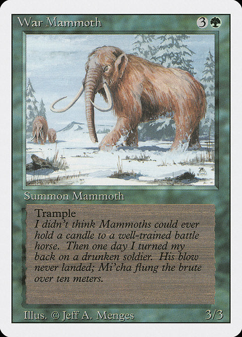 War Mammoth Revised Edition 3ED