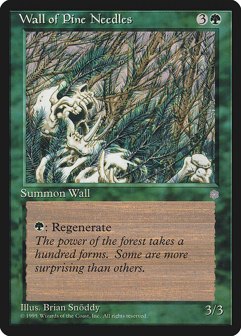 Wall of Pine Needles - Magic: The Gathering ICE #274