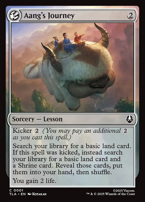 Aang's Journey - Magic: The Gathering TLA #1