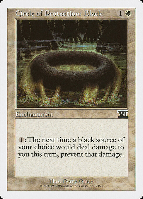 Circle of Protection: Black - Magic: The Gathering 6ED #8