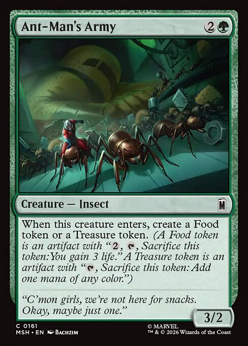 Ant-Man's Army - Magic: The Gathering MSH #161