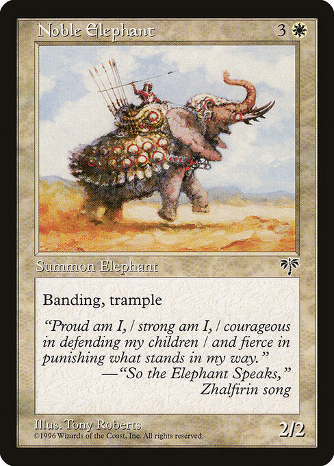 Noble Elephant - Magic: The Gathering MIR #30