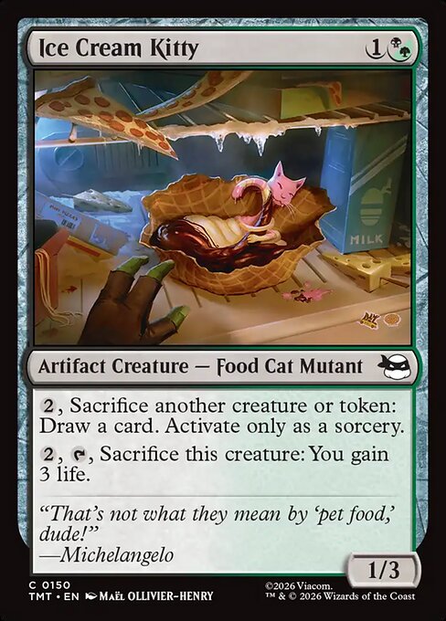 Ice Cream Kitty - Magic: The Gathering TMT #150