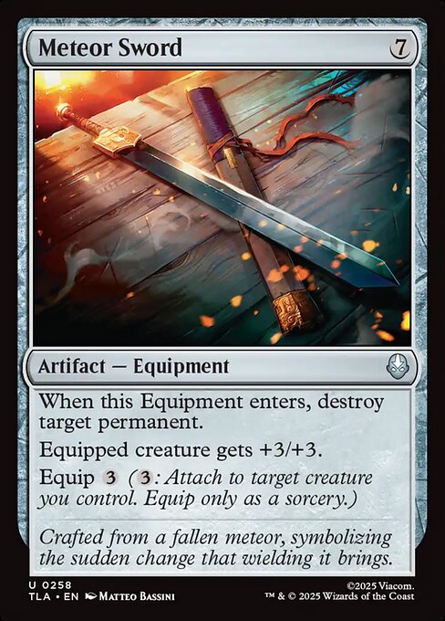 Meteor Sword - Magic: The Gathering TLA #258